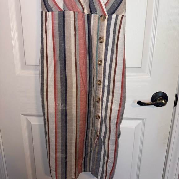 Express Multi Color Striped Midi Dress - Picture 3 of 7